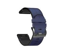 Correa de silicona de 22 mm y 26 mm con ajuste rápido for Garmin Fenix 8, 51 mm, E, 7X, 7 Pro, 6X, 6 Pro, 5X, 5 Plus, Enduro 3 y 2.(Blue,26mm Fenix 5X 5XPlus)