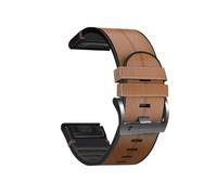 Correa de silicona de 22 mm y 26 mm con ajuste rápido for Garmin Fenix 8, 51 mm, E, 7X, 7 Pro, 6X, 6 Pro, 5X, 5 Plus, Enduro 3 y 2.(BROWN,22mm For Epix Gen 2)