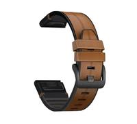 Correa de Silicona de 22 mm y 26 mm con Ajuste rápido for Garmin Fenix 8, 51 mm, E, 7X, 7 Pro, 6X, 6 Pro, 5X, 5 Plus, Enduro 3 y 2.(Brown,26mm)