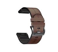 Correa de silicona de 22 mm y 26 mm con ajuste rápido for Garmin Fenix 8 51mm 47mm E 7X 7Pro 6X 6Pro 5X 5Plus Enduro 3 2(Coffee color,26mm Enduro 2 3)