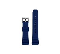 Correa de silicona de 22mm de abeto for reloj de buceo for CASIO Swordfish MDV-106 MDV-107 MTP-VD01D Efr-303l correa de reloj verde for hombre (Color : Blue Silver, Size : 22mm)