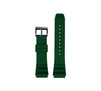Correa de silicona de 22mm de abeto for reloj de buceo for CASIO Swordfish MDV-106 MDV-107 MTP-VD01D Efr-303l correa de reloj verde for hombre (Color : Green black, Size : 20mm)
