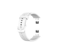 Correa de silicona de color sólido para Huawei Watch Fit (Tia-B09-Tia-B19) - Blanco