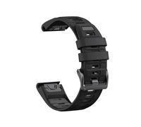 Correa de silicona de dos tonos compatible con for Garmin Fenix E 8 7X 7 6 6X/Epix Pro Gen 2/Tactix(Black dark gray,26mm-Fenix5X 5X Plus)