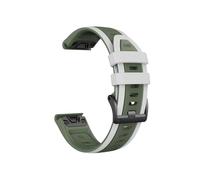 Correa de silicona de dos tonos for reloj QuickFit, 22mm, 26mm, apta for Garmin Fenix 8, 7 Pro/Quatix 6, 6X, 5X, Epix Pro Gen 2, 47mm, 51mm