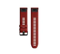Correa de silicona de liberación rápida de 22 y 26 mm apta for Garmin Fenix8 7X 7/6X Pro 6 5X 5 5S Plus(Red,22mm)