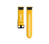 Correa de silicona de liberación rápida de 22 y 26 mm apta for Garmin Fenix8 7X 7/6X Pro 6 5X 5 5S Plus(Yellow,26mm)