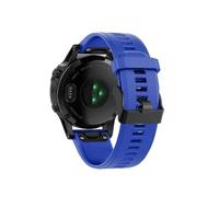 Correa de silicona de liberación rápida de 22 y 26 mm apta for Garmin Fenix8 7X 7/6X Pro 6 5X 5 5S Plus(Pin Blue,26mm)