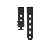 Correa de silicona de liberación rápida de 22 y 26 mm apta for Garmin Fenix8 7X 7/6X Pro 6 5X 5 5S Plus(Black,22mm)