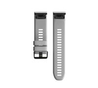 Correa de silicona de liberación rápida de 22 y 26 mm apta for Garmin Fenix8 7X 7/6X Pro 6 5X 5 5S Plus(Gray,22mm)