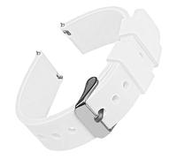 Correa de Silicona de liberación rápida for Reloj Deportivo, 12mm, 14mm, 16mm, 18mm, 20mm, 22mm y 24mm(White,14mm)