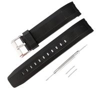 Correa de silicona de repuesto compatible con los relojes Casio EQS-500C/EQW-M600/ERA-200/ERA-300 para hombre - Accesorios para correa resistentes, suaves y ajustables (Black)