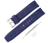 Correa de silicona de repuesto compatible con relojes Casio EQS-500C/EQW-M600/ERA-200/ERA-300 para hombre - Accesorios de correa resistentes, suaves y ajustables (NavyBlue)