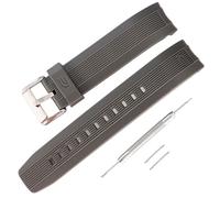 Correa de silicona de repuesto compatible con relojes Casio EQS-500C/EQW-M600/ERA-200/ERA-300 para hombre - Accesorios de correa resistentes, suaves y ajustables (Grey)