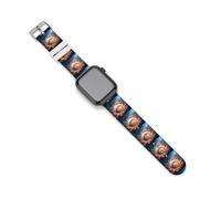 Correa de silicona de repuesto para reloj de béisbol en fuego, compatible con Apple Watch, 38mm/40mm, Acero inoxidable, Amatista