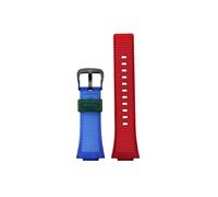 Correa de silicona de resina for reloj Compatible con Casio G-Shock GA-110 GM-110GB GA-100 GA-120 GA-700 GA-800, accesorios de correa de reloj de goma(Blue red-black)