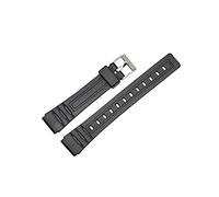 Correa de silicona deportiva negra apta para Casio MQ-24, accesorios de reloj de 16mm, pulsera de repuesto de goma elástica de primera calidad, correa de reloj