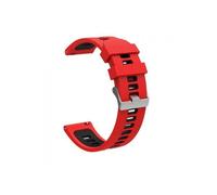 Correa de silicona estilo deportivo compatible con Garmin Forerunner 265 KRD55 22 mm | Color: Rojo