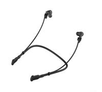 Correa de silicona flexible para Galaxy Buds 3 Pro FE - Cordón seguro anticaídas para auriculares - Cómoda cuerda para auriculares para correr en el gimnasio (negro)