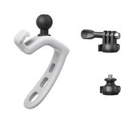 Correa de silicona flexible para montaje de cámara para bicicletas, monopatines, cuenta con soporte de manillar giratorio vertical de 180 grados y horizontal de 360 grados a prueba de golpes