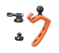 Correa de silicona flexible para montaje de cámara para bicicletas, monopatines, cuenta con soporte de manillar giratorio vertical de 180 grados y horizontal de 360 grados a prueba de golpes