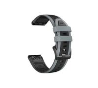 Correa de silicona for reloj Compatible con Garmin Fenix 8 7 Pro/Quatix 6 6X 5X/Epix Pro Gen 2 47mm 51mm,22mm 26mm(Black gray,Q ui ck f it 26mm)