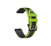 Correa de silicona for reloj Compatible con Garmin Fenix 8 7 Pro/Quatix 6 6X 5X/Epix Pro Gen 2 47mm 51mm,22mm 26mm(Green Black,Q ui ck f it 22mm)