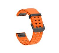 Correa de silicona for reloj Garmin Fenix 8, 51MM, 47mm, 8E Enduro3 2, 7X, 7, 6X, 6 Pro, 5X, 5, pulsera de liberación rápida, 22 y 26MM(Orange,22mm width strap)