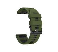 Correa de silicona for reloj Garmin Fenix 8, 51MM, 47mm, 8E Enduro3 2, 7X, 7, 6X, 6 Pro, 5X, 5, pulsera de liberación rápida, 22 y 26MM(Army Green Black,26mm width strap)
