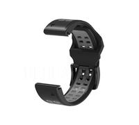 Correa de silicona for reloj Garmin Fenix 8, 51MM, 47mm, 8E Enduro3 2, 7X, 7, 6X, 6 Pro, 5X, 5, pulsera de liberación rápida, 22 y 26MM(A Black gray,22mm width strap)