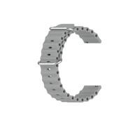 Correa de silicona oceánica compatible con Honor Watch GS 3 de 22 mm | Color: negro