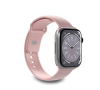 Correa de silicona para Apple Watch de 38, 40 y 41 mm, color rosa Icon - 2 unidades.
