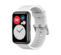 Correa de silicona para Huawei Watch Fit, color blanco. Reemplazo original para reloj inteligente Huawei