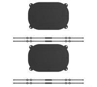 Correa de silicona para pan con asas largas para horno holandés, resistente al calor, alfombrilla sin pan, diseñada para un manejo seguro y fácil del pan de masa madre (negro) - 9 pulgadas