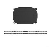 Correa de silicona para pan para hornear masa madre en horno holandés, alfombrilla estable al calor con asas largas para una transferencia sin esfuerzo al horno (color negro, 9 pulgadas)