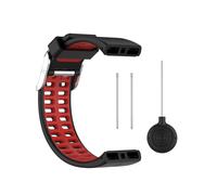 Correa de silicona para reloj GPS Polar V800 Black+Red