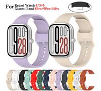 Correa de silicona para reloj inteligente Redmi Watch 4 5 6, correa para Xiaomi Mi Band 8/9/10 Pro, accesorios para pulsera Water Green For Mi Band 10 Pro