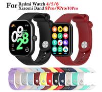 Correa de silicona para Xiaomi Redmi Watch 4 5 6, pulsera para reloj inteligente Xiaomi Mi Band 8/9/10 Pro, accesorios para reloj Water Green For Redmi Watch 6