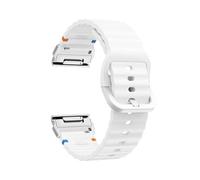 Correa de silicona Quick Fit de 26mm y 22mm for Garmin Fenix 8 47mm, 51mm, E 7, 7X, 6X Pro, 5X Plus, Epix Pro Gen 2/Enduro 3(White silver,22mm)