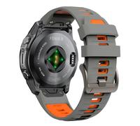 Correa de silicona Quickfit de 22 mm para Garmin Fenix 8 Pro/8/E/7 Pro/7 de 47 mm, correa deportiva de dos tonos para Fenix 6/6 Pro/5/5 Plus/Forerunner 965/955 945/Approach S62/S70/tactix 8 47mm