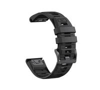 Correa de silicona QuickFit de dos tonos compatible con for Garmin Fenix E 8 47 mm 51 mm 7 7X 6 6X/Epix Pro/Enduro 3(Black,QuickFit 22mm)