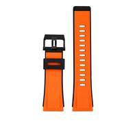 Correa de silicona resina resistente al agua compatible con Casio GA-2000/2200/2300 PRG-600 PRW-6600 PRG-650 Series. for reloj hombre(Orange)
