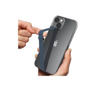 Correa de silicona Sinjimoru con clip en forma de C para sujetar el tel fono. Ideal para fundas de iPhone y Samsung. Clip de lazo Sinji, color az