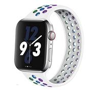 Correa de silicona Solo Loop compatible con correas de Apple Watch de 38 mm, 40 mm, 41 mm, 42 mm, 44 mm, 45 mm, 49 mm, Silicona, No es una piedra preciosa