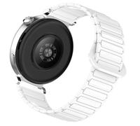 Correa de Silicona Suave con Cierre magnético 22mm - Compatible con Amazfit Active MAX Reloj Inteligente 1,5 Pulgadas- Banda Deportiva Unisex para Hombre y Mujer (Blanco)