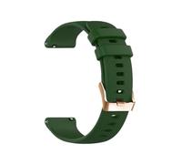 Correa de silicona suave de 20 mm con desmontaje rápido, compatible con Garmin Vivoactive 3/Venu 2 Plus/Forerunner 245 645 55(Army Green,20mm Universal)