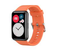 Correa de silicona suave para Huawei Watch Fit, color naranja. Correa de repuesto original para Huawei