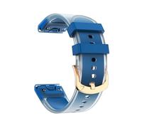 Correa de silicona transparente Glaciar de liberación rápida de 20 mm compatible con for Garmin Fenix8 43 mm 7S Sapphire Solar 6S Pro 5S Plus(Rock green,For Fenix8 43mm)