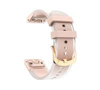 Correa de silicona transparente Glaciar de liberación rápida de 20 mm compatible con for Garmin Fenix8 43 mm 7S Sapphire Solar 6S Pro 5S Plus(Pink,20mm)