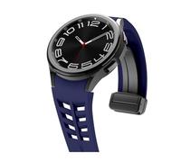 Correa de silicona transpirable for Samsung Galaxy watch 7 FE 6 4 5 pro 44mm 40mm 45mm pulsera deportiva for Galaxy Watch 6Classic 43mm 47mm Accesorios(Midnight blue(Black button),For Watch 7/FE)